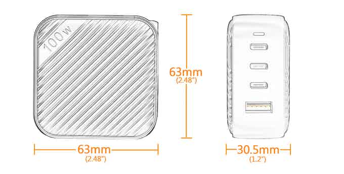 100W meansure