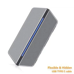 Priključna stanica USB C s HDMI VGA adapterom, USB 3.0 i 3.5 mm audio, čitač kartica CF / SD / TF, isporuka snage tipa C 8 IN 1 dizajn