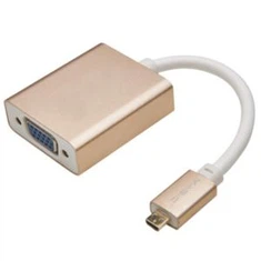 Prilagođenu OEM dobavljač u Kini Pozlaćena 1080P aktivni mikro HDMI VGA konverter muški ženski Adapter video-kabel s 3,5 mm Stereo Audio ulaz - crno za mikro HDMI uređaj, kabel dužine 20CM